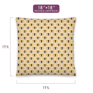 Cheers to Fun and Quirky Beer Cloud Pattern Printed Pillow 18" x 18" Size