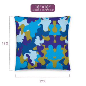 Glorious Colors Abstract Pattern Printed Pillow 18" x 18" Size