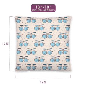 Incredible Sunglasses Pattern Printed Pillow 18" x 18" Size