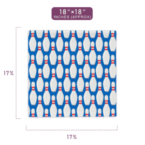 Classic Bowling Strike Pattern Printed Dynamic Pillow Case 18" x 18" Size