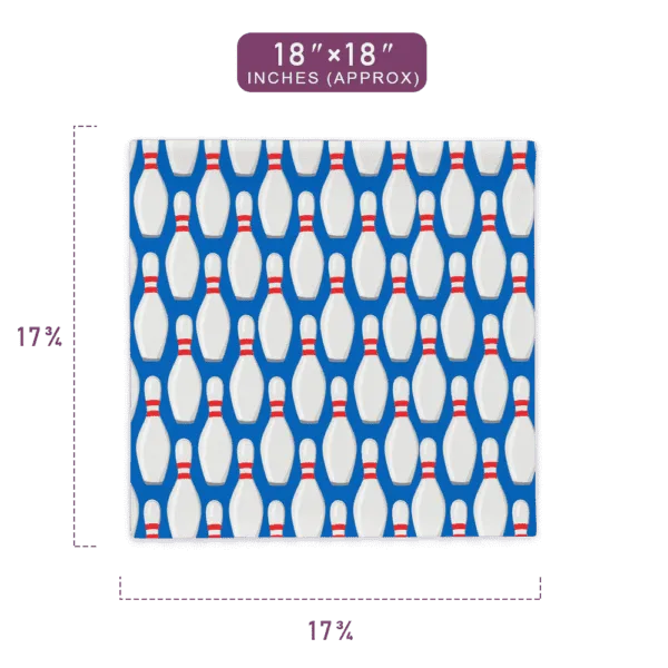 Classic Bowling Strike Pattern Printed Dynamic Pillow Case 18" x 18" Size
