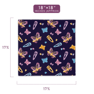 Delightful Butterfly Pattern Printed Pillow Case 18" x 18" Size