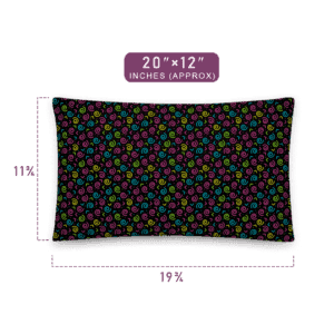 Colorful Spiral Pattern Printed Pillow 20" x 12" Size