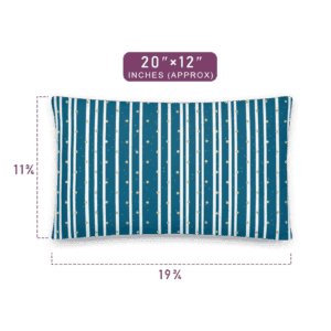 Gorgeous Blue and White Strips Pattern Printed Pillow 20" x 12" Size