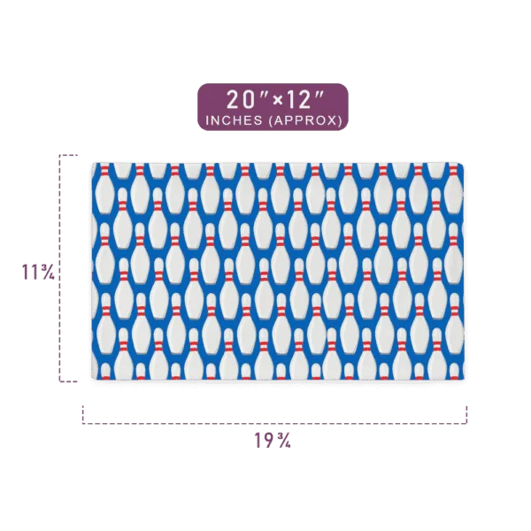 Classic Bowling Strike Pattern Printed Dynamic Pillow Case 20" x 12" Size