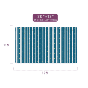 Gorgeous Blue and White Strips Pattern Printed Pillow Case 20" x 12" Size