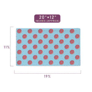 Delicious Pink Doughnut Pattern Printed Pillow Case 20" x 12" Size