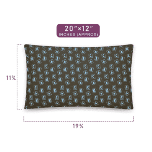Spontaneous Alphabets Stylish Pattern Printed Pillow 20" x 12" Size