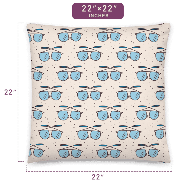 Incredible Sunglasses Pattern Printed Pillow 22" x 22" Size