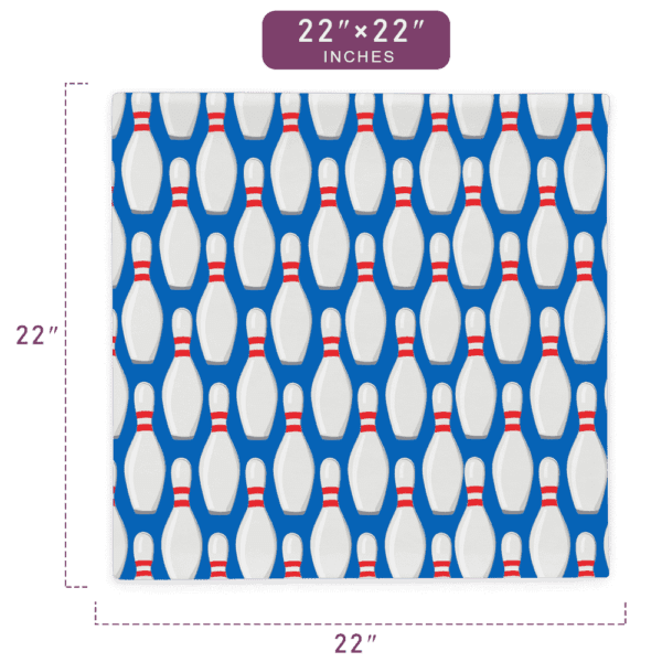 Classic Bowling Strike Pattern Printed Dynamic Pillow Case 22" x 22" Size