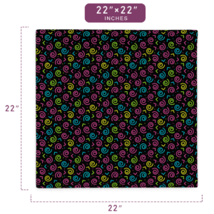 Colorful Spiral Pattern Printed Pillow Case 22" x 22" Size