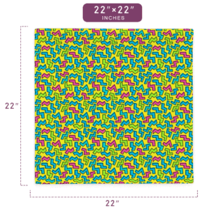 Colorful Fast Electric Shock Pattern Printed Pillow Case 22" x 22" Size
