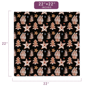 Awesome Winter Holiday Seamless Pattern Printed Pillow Cover 22" x 22" Size