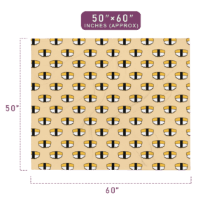 Fun And Quirky Beer Cloud Pattern Plush Throw Blanket 50" x 60" Size