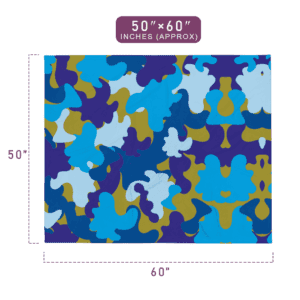 Glorious Colors Abstract Pattern Soft Throw Blanket 50" x 60" Size