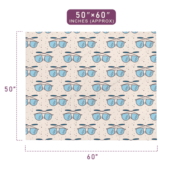 Incredible Sunglasses Pattern Printed Throw Blanket 50" x 60" Size