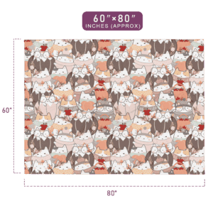 Boho Throw Blankets 60" x 80" Size
