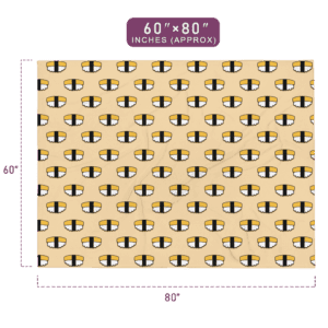 Fun And Quirky Beer Cloud Pattern Plush Throw Blanket 60" x 80" Size