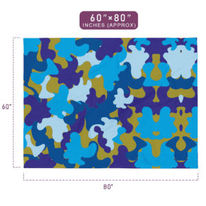 Glorious Colors Abstract Pattern Soft Throw Blanket 60" x 80" Size