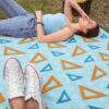 Exquisite Triangle Geometric Style Throw Blanket