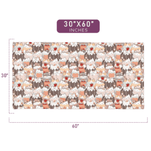kawaii style cat pattern printed towel 30"x60"