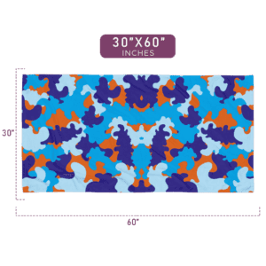 Classic Watercolor Pattern Printed Towel 30x60 Size