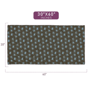 Alphabets Stylish Pattern Printed Beach Towel 30x60