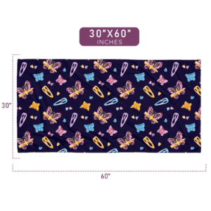 Lovely Butterfly Pattern Printed beach towel 30 X 60 size
