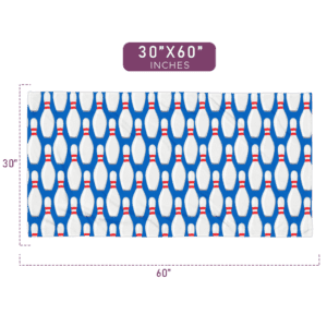Bowling Strike Pattern Printed Towel