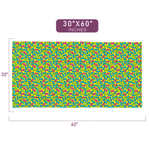Colorful Fast Electric Shock Pattern Printed Towel 30"x60" Size
