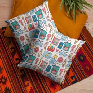 Back To School Exclusive Pattern Printed Pillow