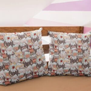 Funny Kawaii Style Cat Pattern Printed Pillow