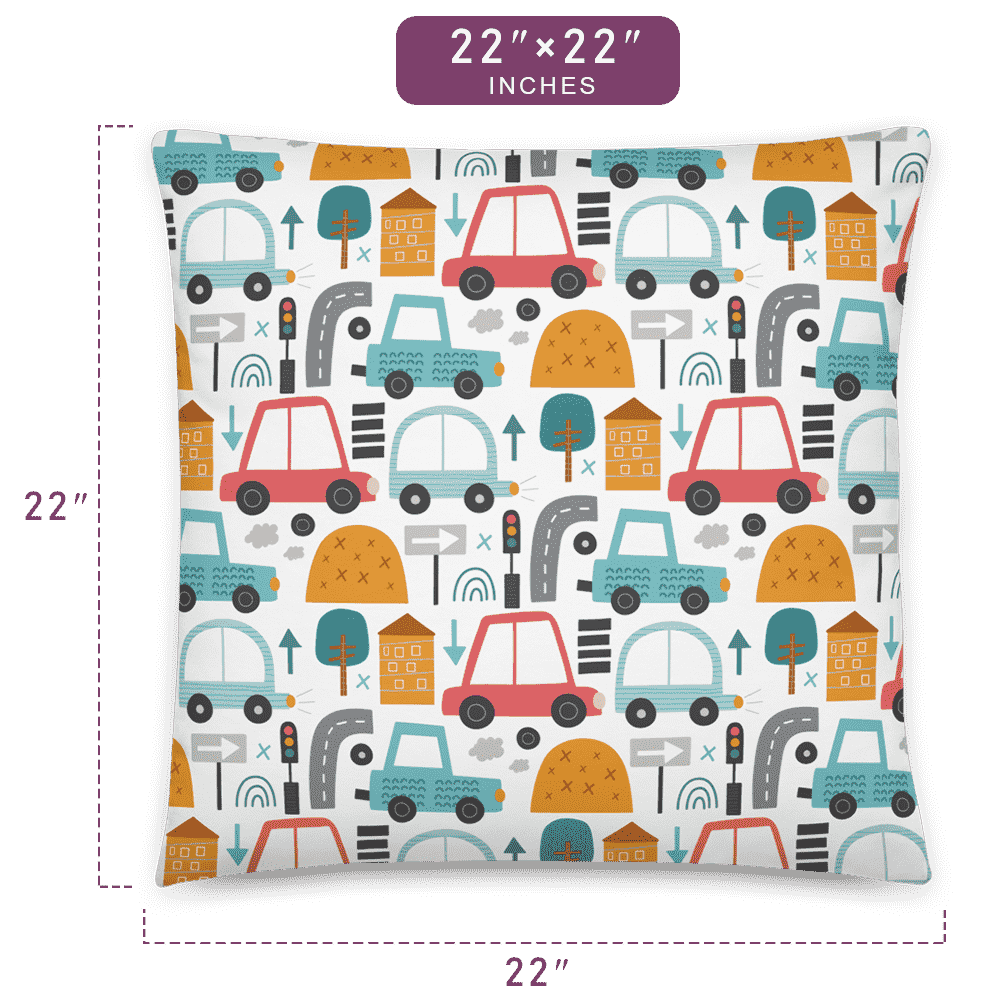traffic pattern pillow