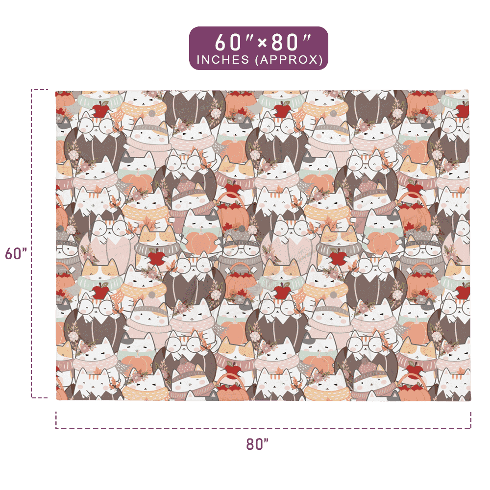 kawaii style blanket 60x80