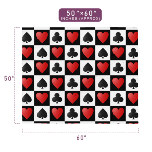 50"x60" Size Valentines Throw Blanket